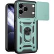Чехол с защитой камеры Deexe Armor Shield для TECNO Spark 50 - Green (432402G)