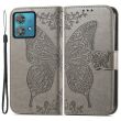 Чехол UniCase Butterfly Pattern для Motorola Edge 40 Neo - Grey (340035H)