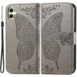 Чехол UniCase Butterfly Pattern для Samsung Galaxy A05 (A055) - Grey (340469H)