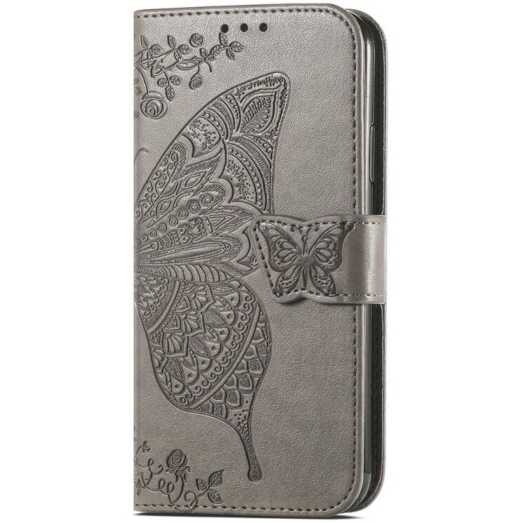 Чехол UniCase Butterfly Pattern для Samsung Galaxy A05 (A055) - Grey: фото 6 из 6