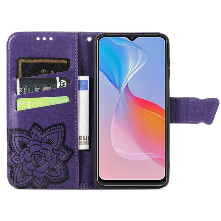 Чехол UniCase Butterfly Pattern для VIVO Y33s / Y21 / Y21s - Purple: фото 2 из 10