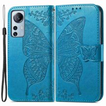 Чохол UniCase Butterfly Pattern для Xiaomi 12 Lite - Blue: фото 1 з 11