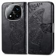 Чохол UniCase Butterfly Pattern для Xiaomi Redmi Note 14 Pro 5G - Black (373123B)