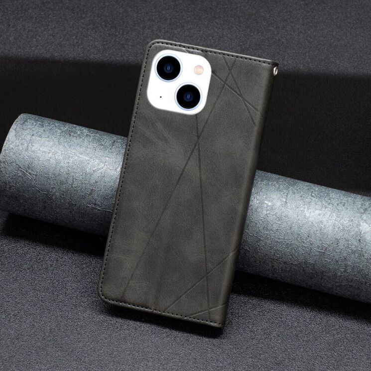 Чехол UniCase Geometric Pattern для Apple iPhone 15 - Black: фото 2 из 7