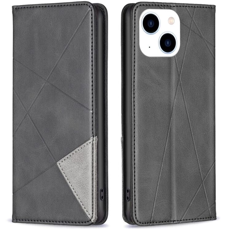 Чехол UniCase Geometric Pattern для Apple iPhone 15 - Black: фото 1 из 7