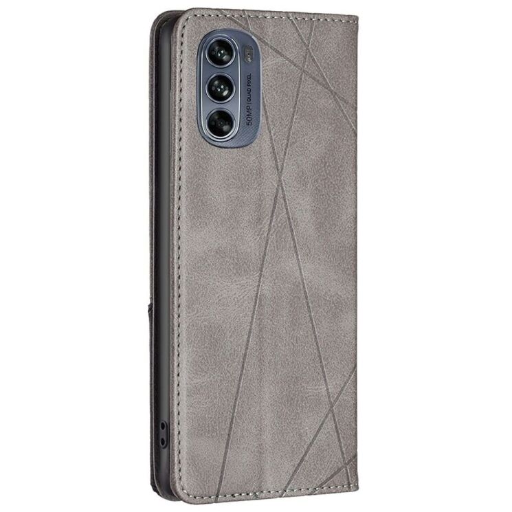 Чехол UniCase Geometric Pattern для Motorola Moto G62 - Grey: фото 5 из 8