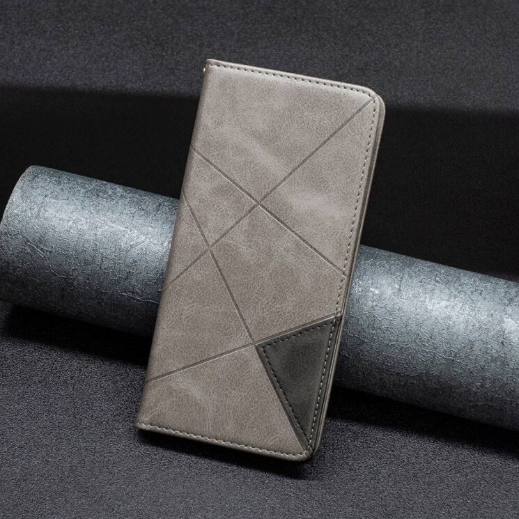 Чехол UniCase Geometric Pattern для Motorola Moto G62 - Grey: фото 3 из 8