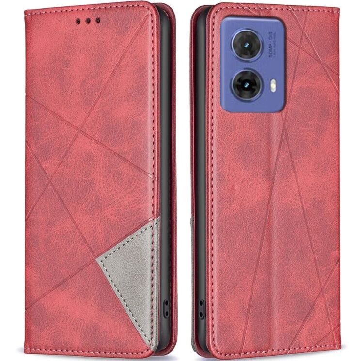 Чехол UniCase Geometric Pattern для Motorola Moto G85 - Red: фото 1 из 8