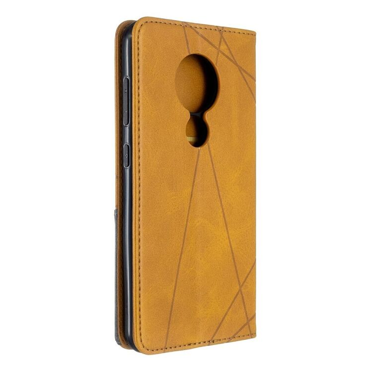 Чохол-книжка з кишеньками UniCase Geometric Pattern для Nokia 7.2 / Nokia 6.2 - Brown: фото 3 з 9