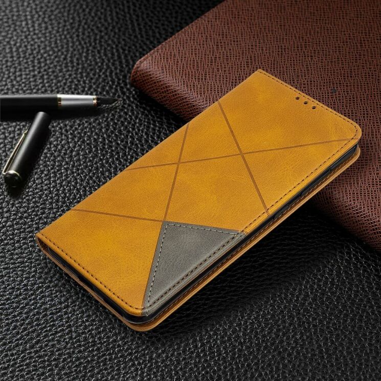 Чохол-книжка з кишеньками UniCase Geometric Pattern для Nokia 7.2 / Nokia 6.2 - Brown: фото 8 з 9