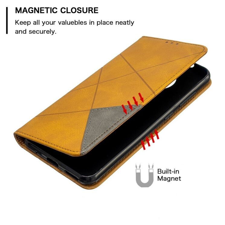 Чохол-книжка з кишеньками UniCase Geometric Pattern для Nokia 7.2 / Nokia 6.2 - Brown: фото 6 з 9