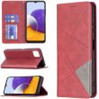 Чехол-книжка с кармашками UniCase Geometric Pattern для Samsung Galaxy A22 5G (A226) - Red (298915R)