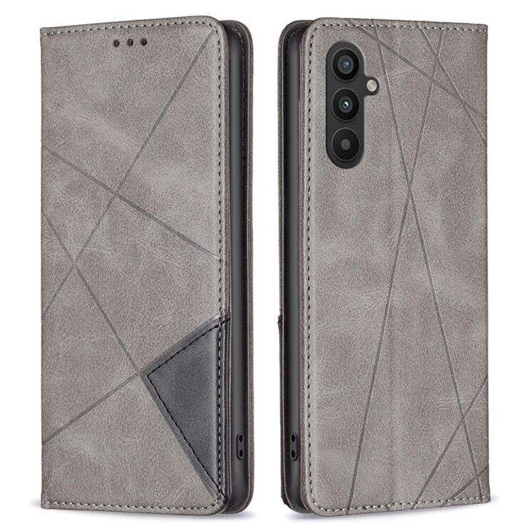 Чехол UniCase Geometric Pattern для Samsung Galaxy A34 (A346) - Grey: фото 1 из 7
