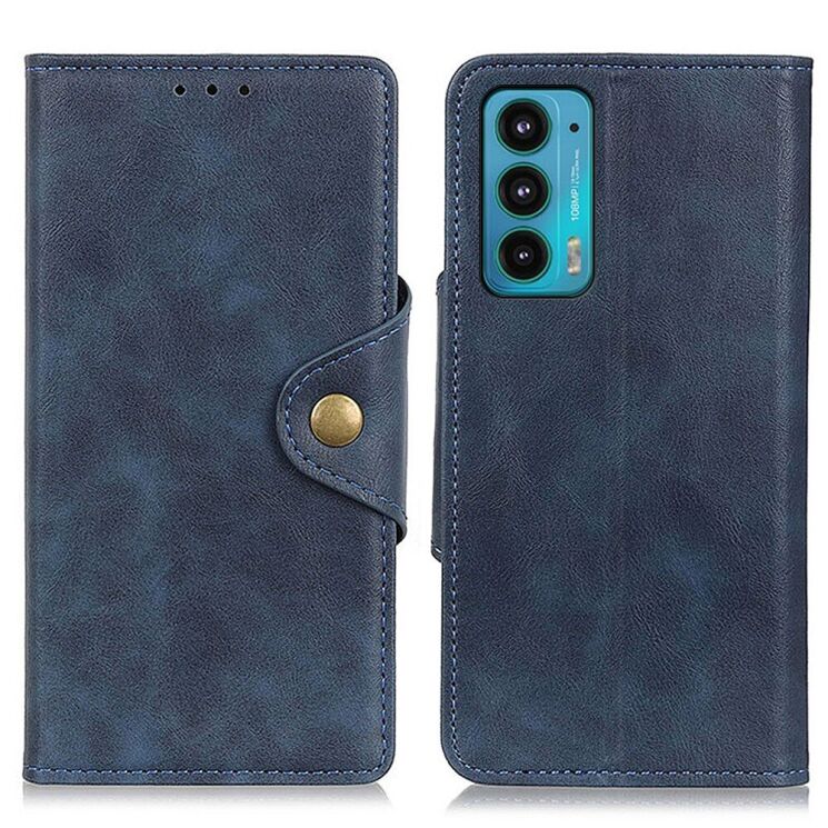 Чохол UniCase Vintage Wallet для Motorola Edge 20 - Blue: фото 1 з 8