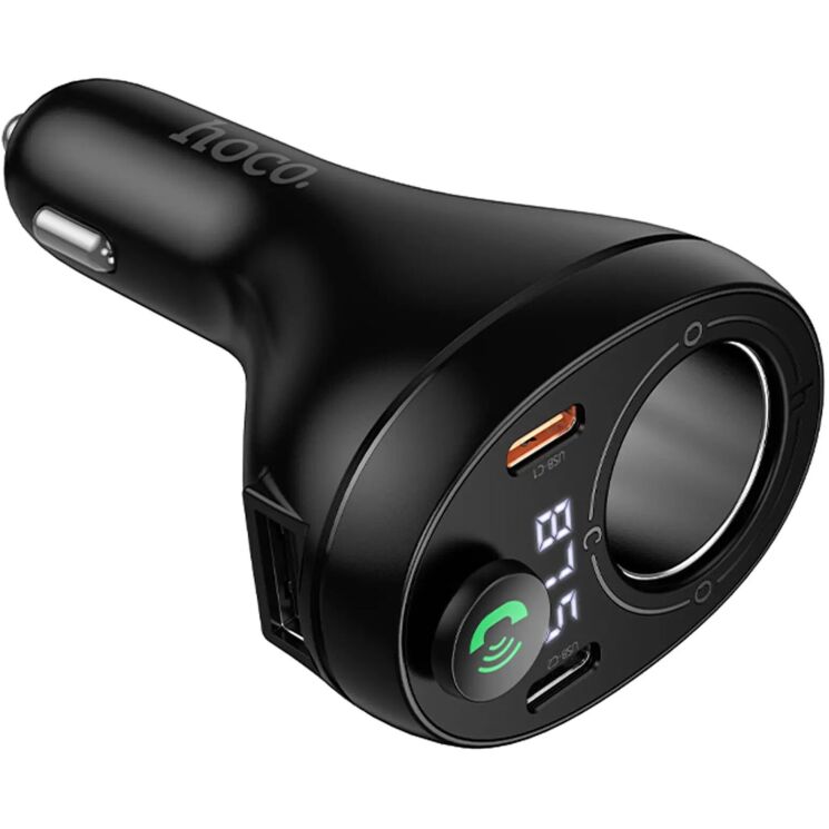 FM модулятор Hoco E88 PD20W + QC3.0 (2Type-C + USB) - Black: фото 3 из 8