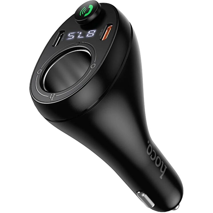 FM модулятор Hoco E88 PD20W + QC3.0 (2Type-C + USB) - Black: фото 4 из 8