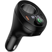 FM модулятор Hoco E88 PD20W + QC3.0 (2Type-C + USB) - Black: фото 1 из 8