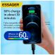 Кабель ESSAGER Sunset Type-C to Lightning (20W, 0.5m) EXCTL-CGB01 - Black (982808B). Фото 5 из 10