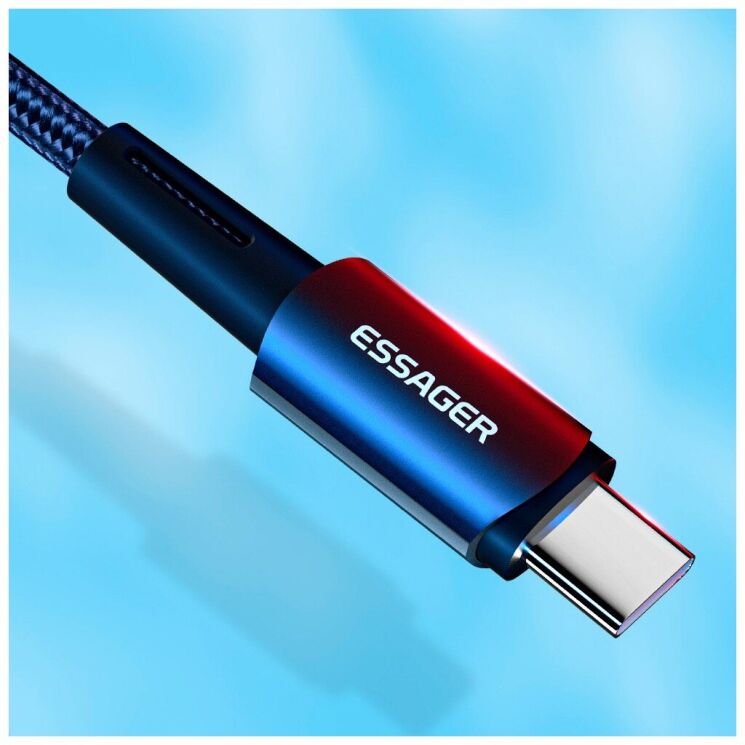 Кабель ESSAGER Sunset Type-C to Lightning (20W, 0.5m) EXCTL-CGB01 - Black (982808B) Кабель ESSAGER Sunset Type-C to Lightning (20W, 0.5m) EXCTL-CGB01 - Black: фото 10 из 10
