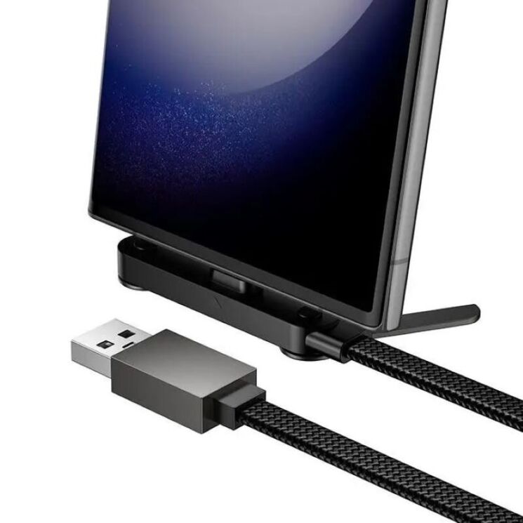 Кабель Hoco U150 USB to Type-C 36W (3A, 1.2m) - Black: фото 5 з 9