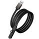 Кабель Hoco U150 USB to Type-C 36W (3A, 1.2m) - Black (896519B). Фото 4 з 9