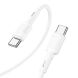 Кабель Hoco X83 Victory Type-C to Type-C (60W, 3A, 1m) - White (896023W). Фото 2 з 5