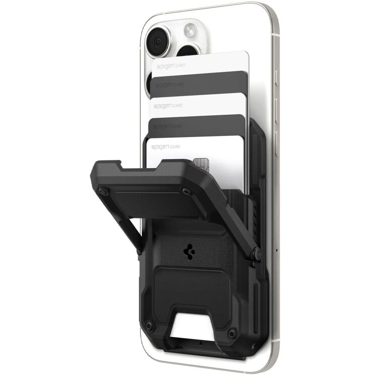 Кардхолдер Spigen Tough Armor Pro (Mag Fit) AFA09327 - Black: фото 6 з 21