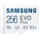 Карта памяти MicroSDXC Samsung EVO Plus 256GB C10 UHS-I R160MB/s + адаптер (MB-MC256SA/EU) - White (945174). Фото 4 из 14