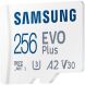 Карта памяти MicroSDXC Samsung EVO Plus 256GB C10 UHS-I R160MB/s + адаптер (MB-MC256SA/EU) - White (945174). Фото 5 из 14