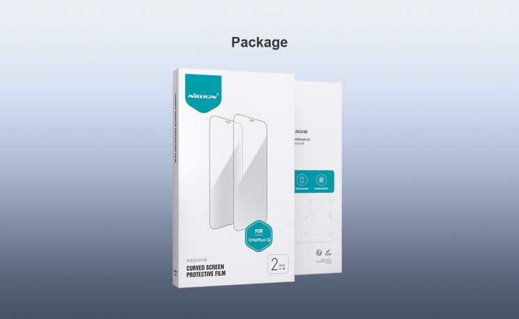 Комплект защитных пленок (2 шт) NILLKIN Impact Resistant Curved Film для OnePlus 13 - Black: фото 19 из 19