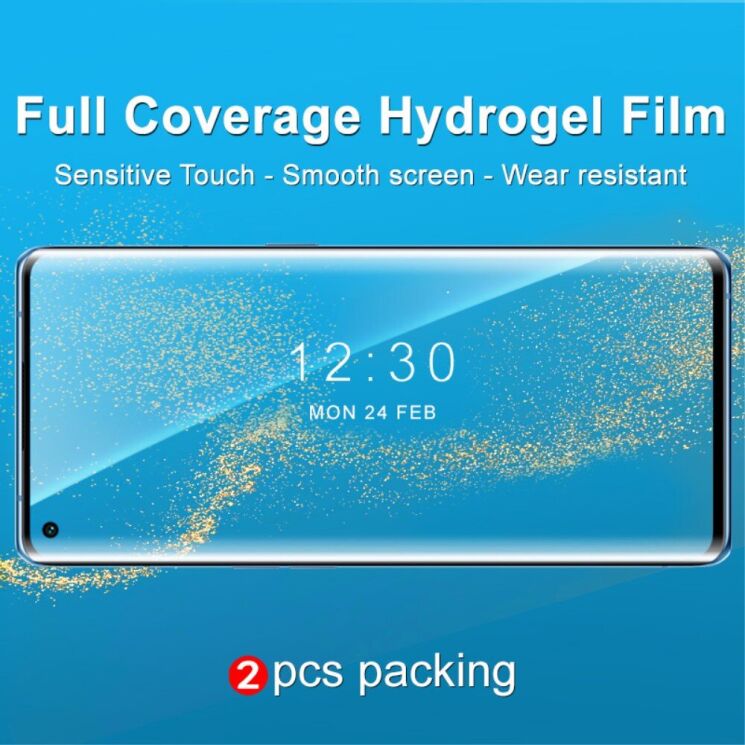 Комплект защитных пленок IMAK Full Coverage Hydrogel Film для OPPO Reno 6 Pro / 6 Pro Plus: фото 7 из 17
