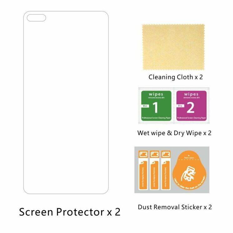 Комплект защитных стекол ITIETIE 2.5D 9H для Huawei P40: фото 10 из 10