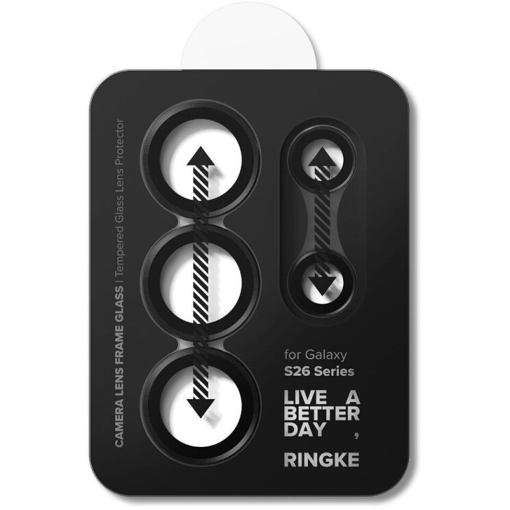 Комплект защитных стекол Ringke Camera Lens Frame Glass для Samsung Galaxy S26 Ultra (S948) 8800328814943 - Black: фото 4 из 16