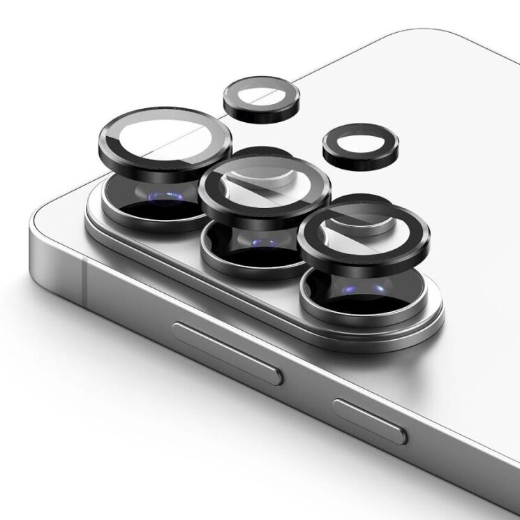 Комплект защитных стекол Ringke Camera Lens Frame Glass для Samsung Galaxy S26 Ultra (S948) 8800328814943 - Black: фото 2 из 16