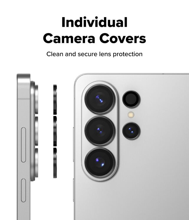 Комплект защитных стекол Ringke Camera Lens Frame Glass для Samsung Galaxy S26 Ultra (S948) 8800328814943 - Black: фото 7 из 16