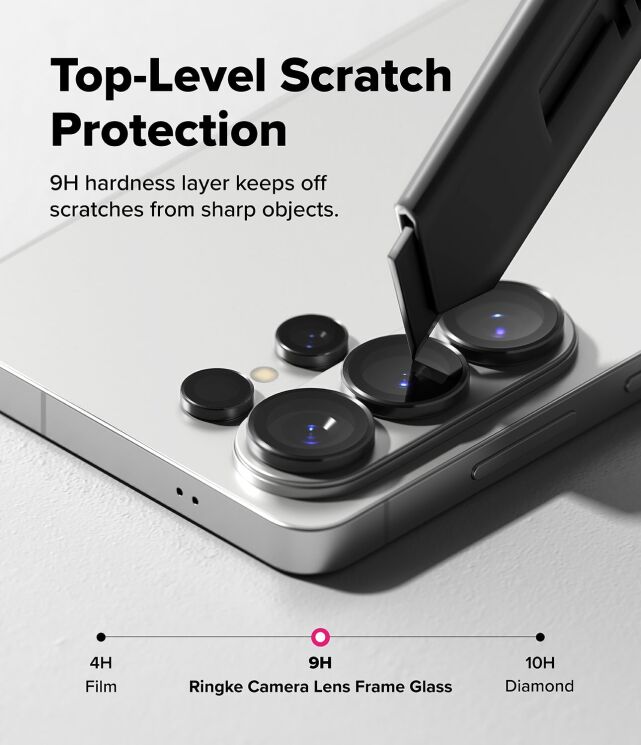 Комплект защитных стекол Ringke Camera Lens Frame Glass для Samsung Galaxy S26 Ultra (S948) 8800328814943 - Black: фото 10 из 16