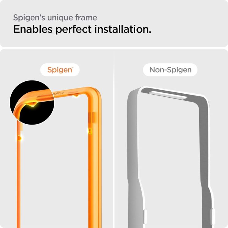 Комплект захисних стекол Spigen (SGP) GLAS.tR AlignMaster Black для Apple iPhone 14 Pro (AGL05216) - Black: фото 5 з 11