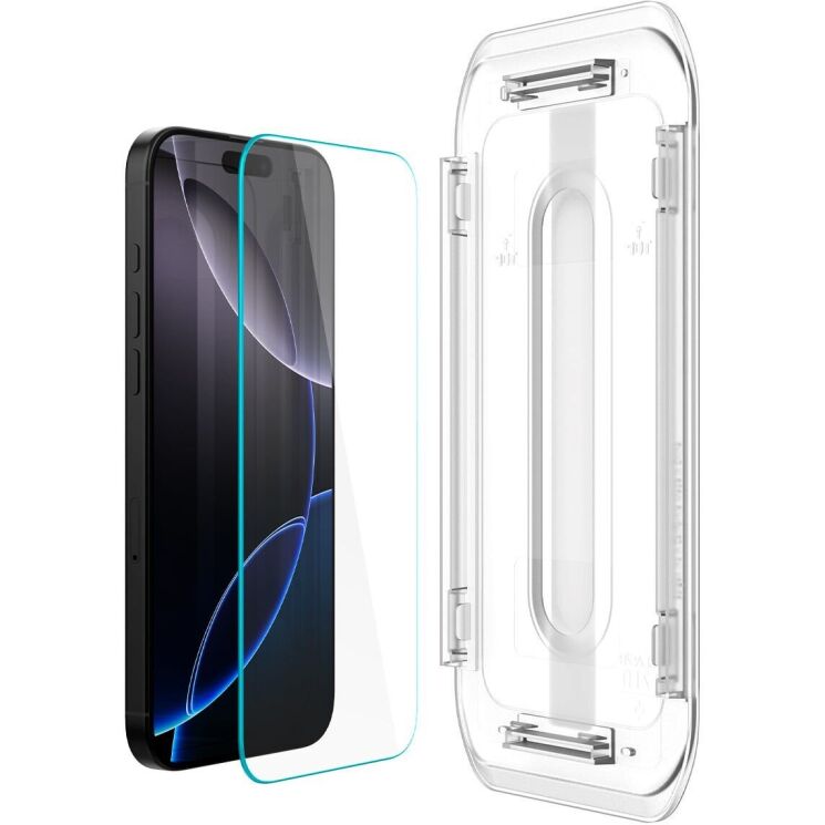Комплект захисних стекол Spigen (SGP) GLAS.tR EZ Fit Sensor Protected для Apple iPhone 16 Pro Max: фото 2 з 14