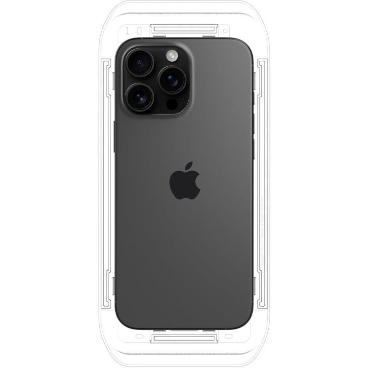 Комплект захисних стекол Spigen (SGP) GLAS.tR EZ Fit Sensor Protected для Apple iPhone 16 Pro Max: фото 8 з 14