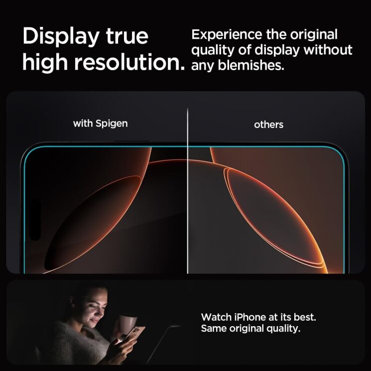 Комплект захисних стекол Spigen (SGP) GLAS.tR EZ Fit Sensor Protected для Apple iPhone 16 Pro Max: фото 11 з 14