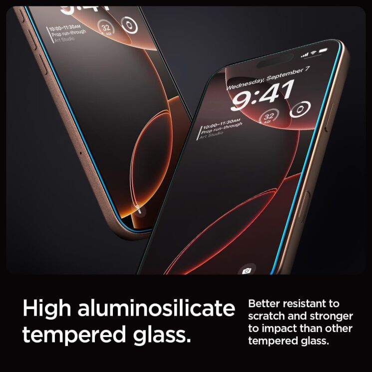 Комплект захисних стекол Spigen (SGP) GLAS.tR EZ Fit Sensor Protected для Apple iPhone 16 Pro Max: фото 10 з 14