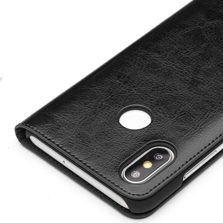 Кожаный чехол-книжка QIALINO Classic Case для Xiaomi Mi 8 - Black: фото 4 из 5