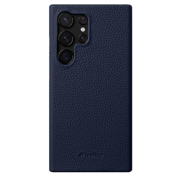 Кожаный чехол MELKCO Leather Case для Samsung Galaxy S24 Ultra (S928) - Dark Blue: фото 1 из 4