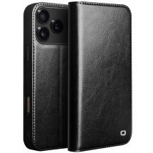 Шкіряний чохол QIALINO Classic Case для Apple iPhone 17 Pro - Black: фото 1 з 13