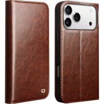 Шкіряний чохол QIALINO Classic Case для iPhone 18 Pro Max - Brown: фото 1 з 13