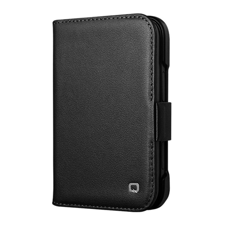 Шкіряний чохол QIALINO Wallet Case (FF) для iPhone Duo - Black: фото 5 з 11