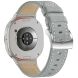 Шкіряний ремінець Deexe Genuine Leather для Samsung Galaxy Watch 8 (40/44mm) / 8 Classic - Grey (384142H). Фото 1 з 5