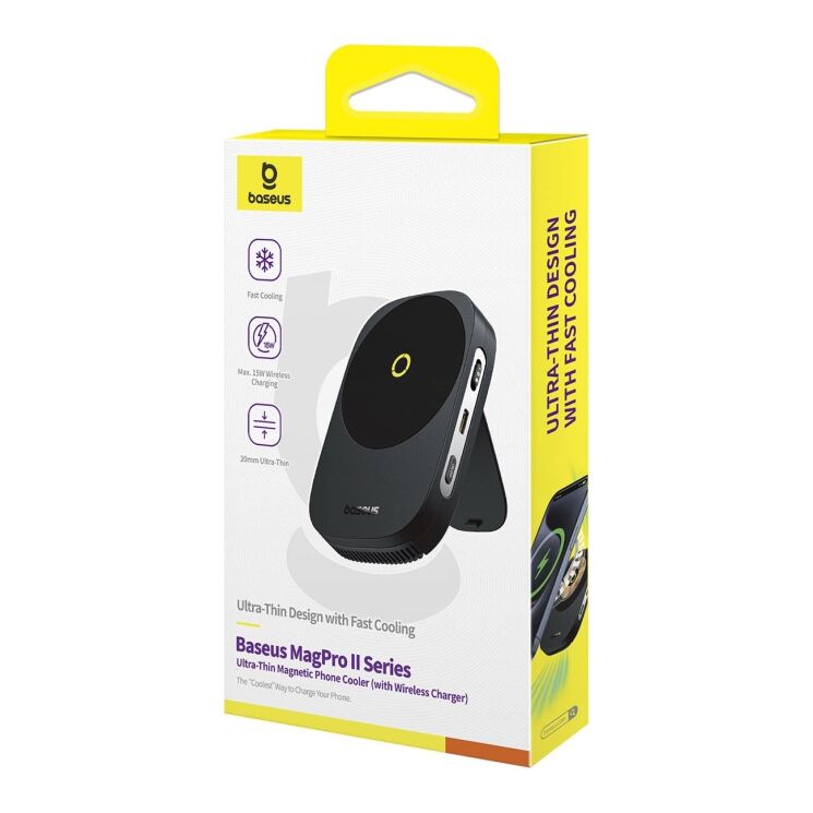 Кулер-вентилятор с функцией беспроводной зарядки Baseus MagPro II Series (B10572900121-00) - Cosmic Black: фото 7 из 24