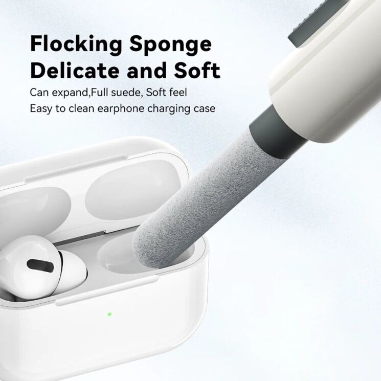Набор для чистки гаджетов ESSAGER 5 в 1 cleaning brush (EQJ05-QF02) - White: фото 6 из 8