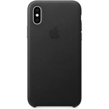 Оригінальний чохол Leather Case для Apple iPhone X / iPhone XS (MRWM2) - Black: фото 1 з 4